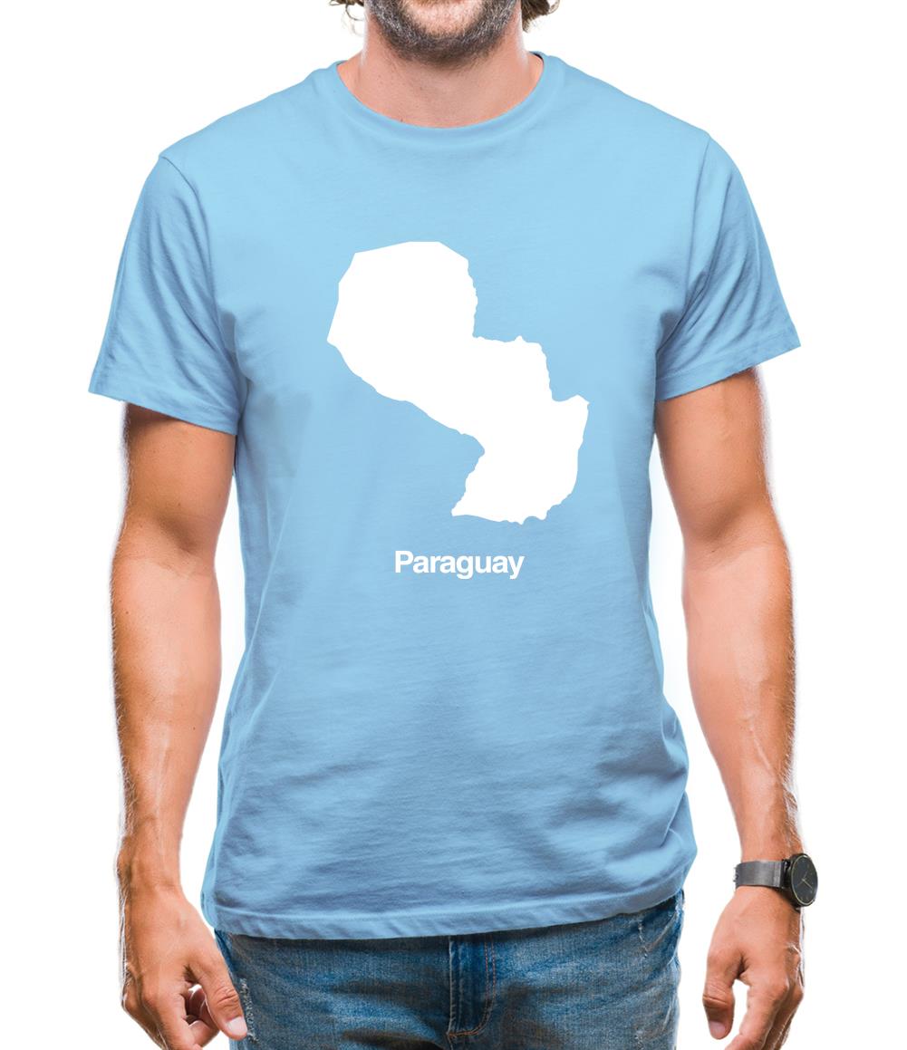 Paraguay Silhouette Mens T-Shirt Paraguay Silhouette Mens T-Shirt