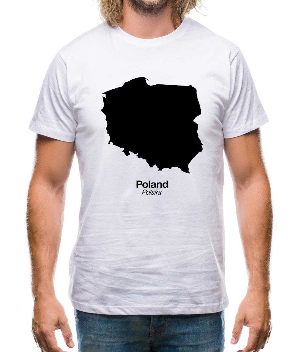 Poland Silhouette Mens T-Shirt Poland Silhouette Mens T-Shirt