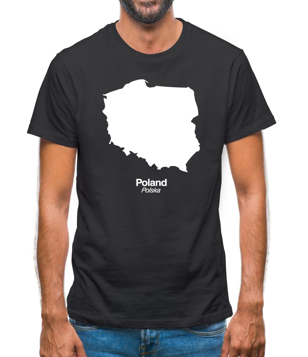 Poland Silhouette Mens T-Shirt Poland Silhouette Mens T-Shirt