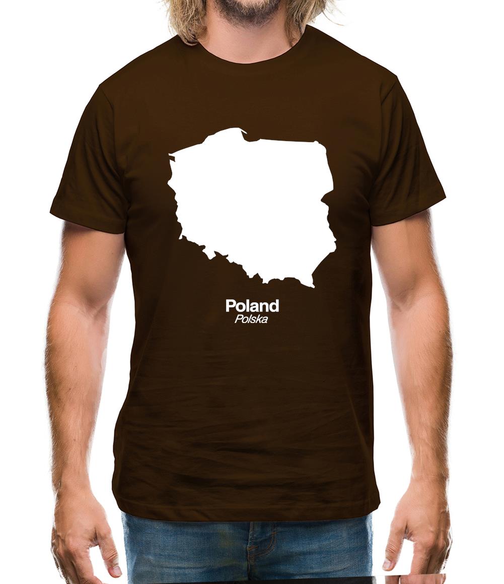 Poland Silhouette Mens T-Shirt Poland Silhouette Mens T-Shirt
