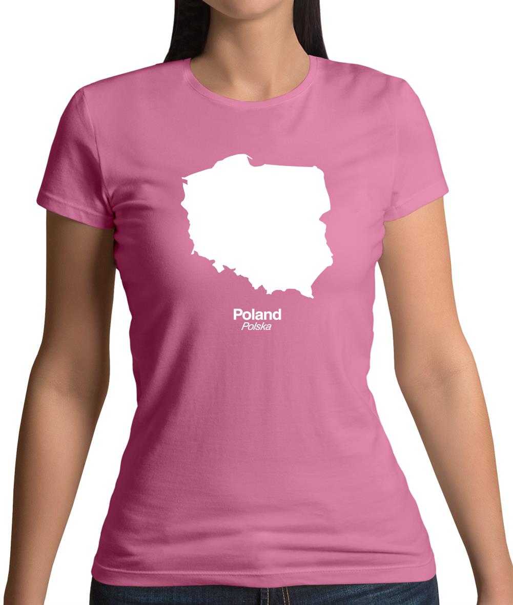 Poland Silhouette Womens T-Shirt Poland Silhouette Womens T-Shirt
