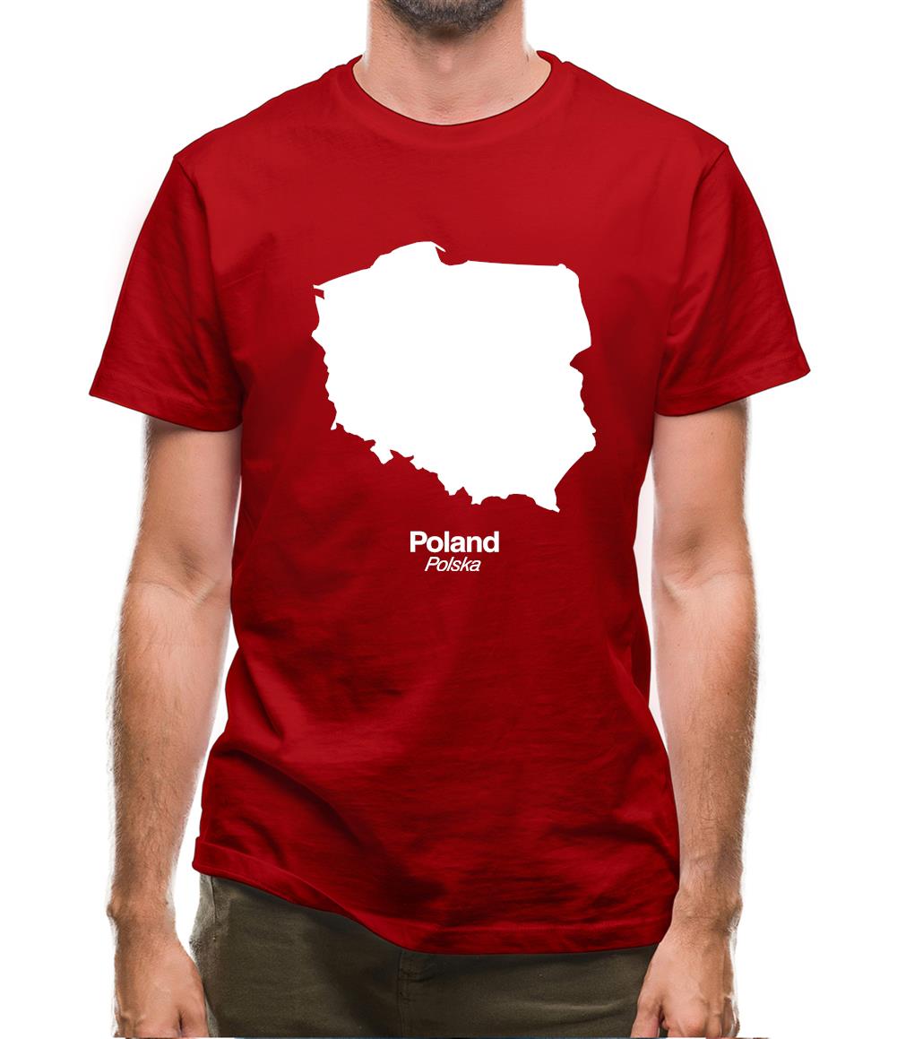 Poland Silhouette Mens T-Shirt Poland Silhouette Mens T-Shirt