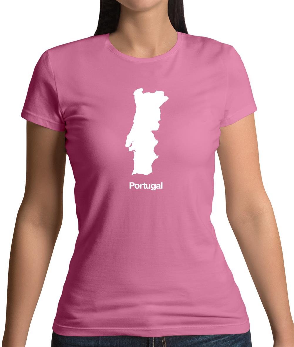 Portugal Silhouette Womens T-Shirt Portugal Silhouette Womens T-Shirt