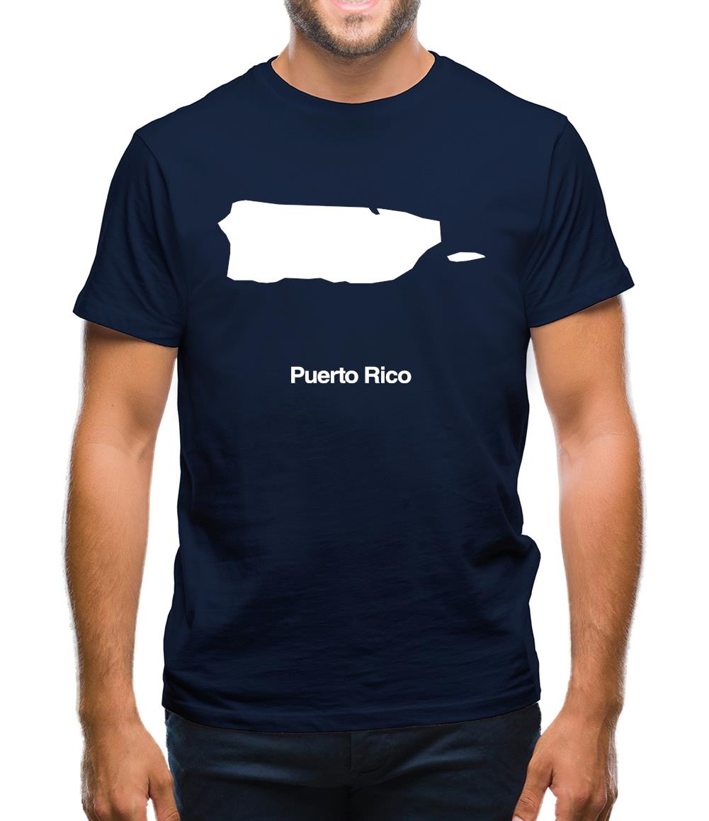 Puerto Rico Silhouette Mens T-Shirt Puerto Rico Silhouette Mens T-Shirt