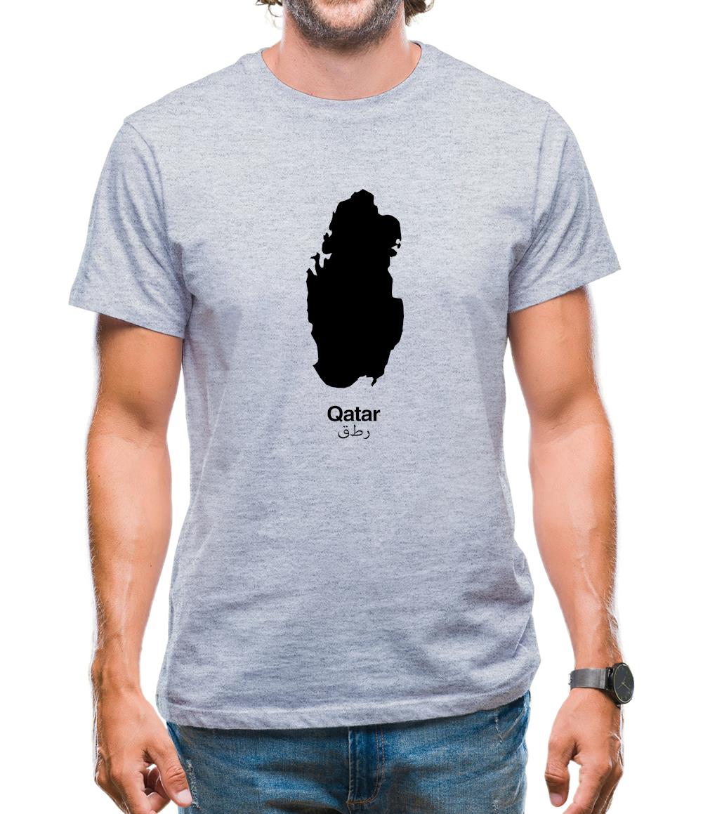 Qatar Silhouette Mens T-Shirt Qatar Silhouette Mens T-Shirt