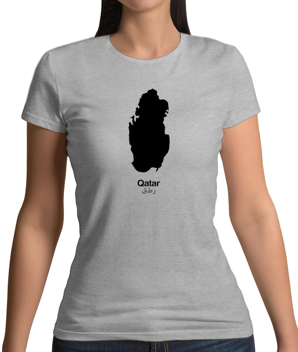 Qatar Silhouette Womens T-Shirt Qatar Silhouette Womens T-Shirt
