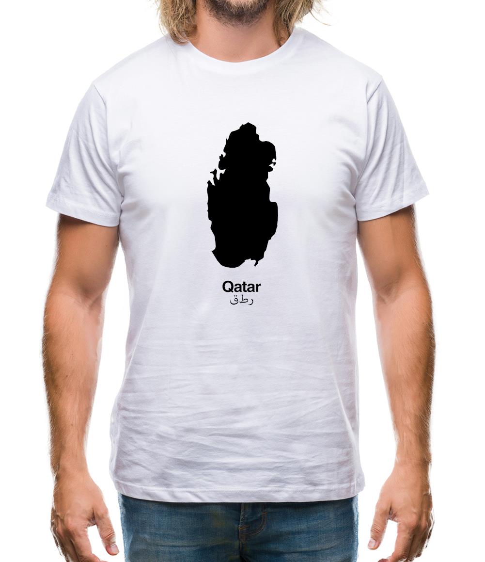 Qatar Silhouette Mens T-Shirt Qatar Silhouette Mens T-Shirt