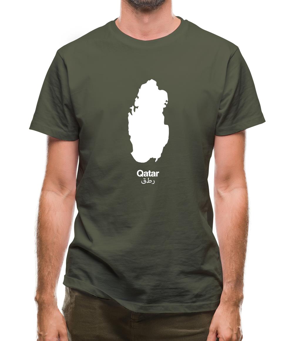 Qatar Silhouette Mens T-Shirt Qatar Silhouette Mens T-Shirt