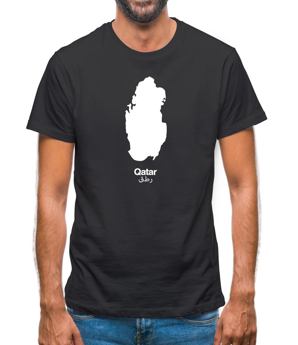 Qatar Silhouette Mens T-Shirt Qatar Silhouette Mens T-Shirt