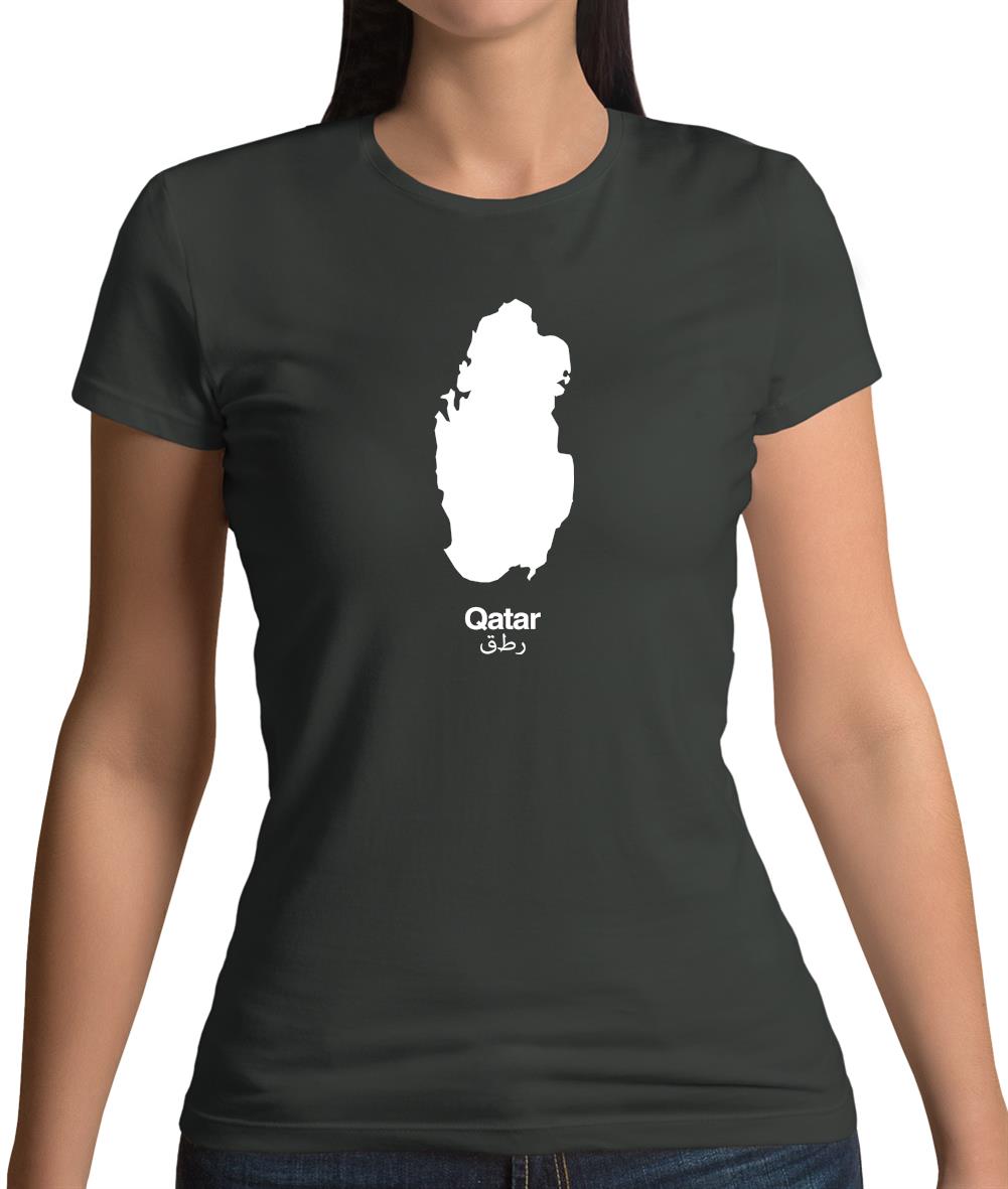 Qatar Silhouette Womens T-Shirt Qatar Silhouette Womens T-Shirt