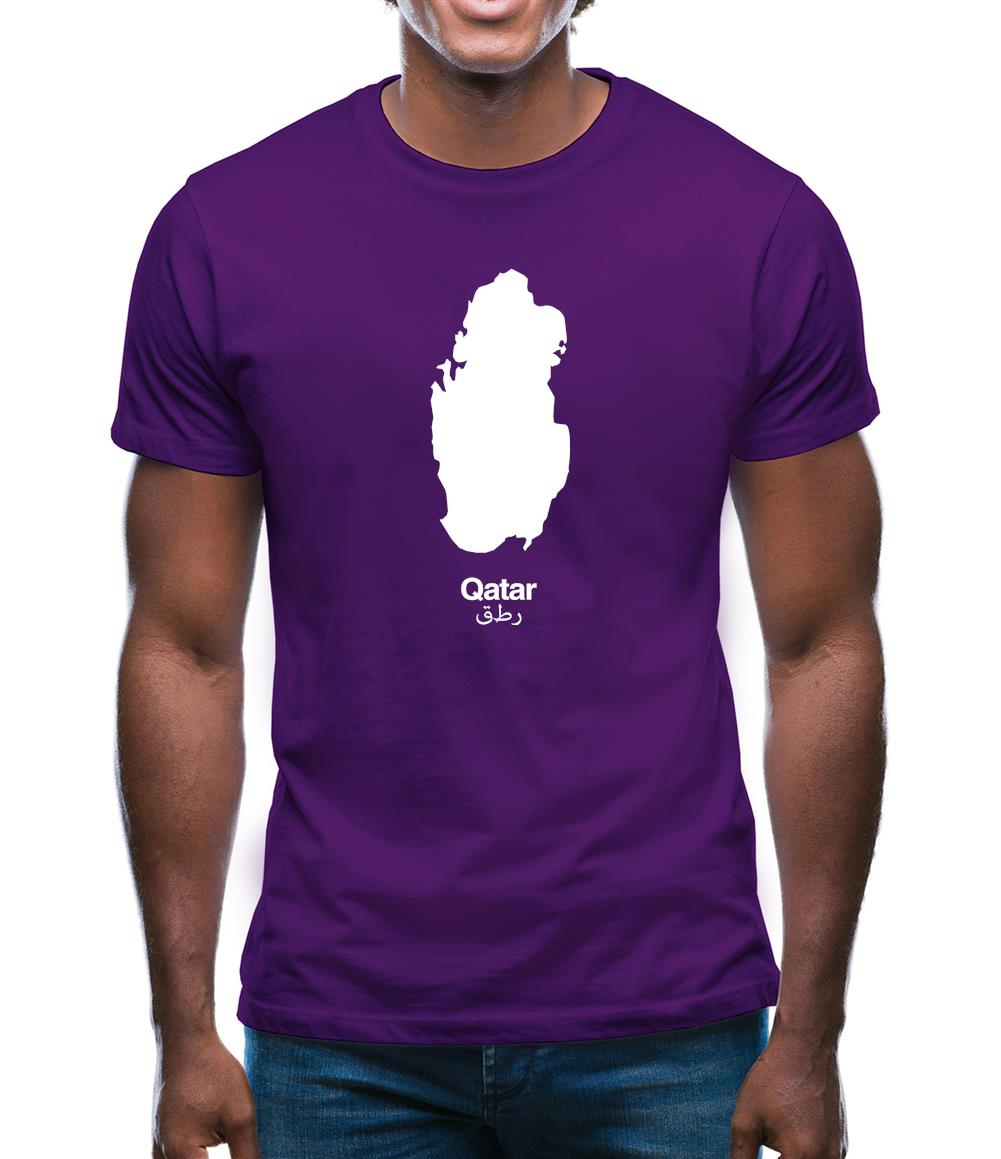 Qatar Silhouette Mens T-Shirt Qatar Silhouette Mens T-Shirt