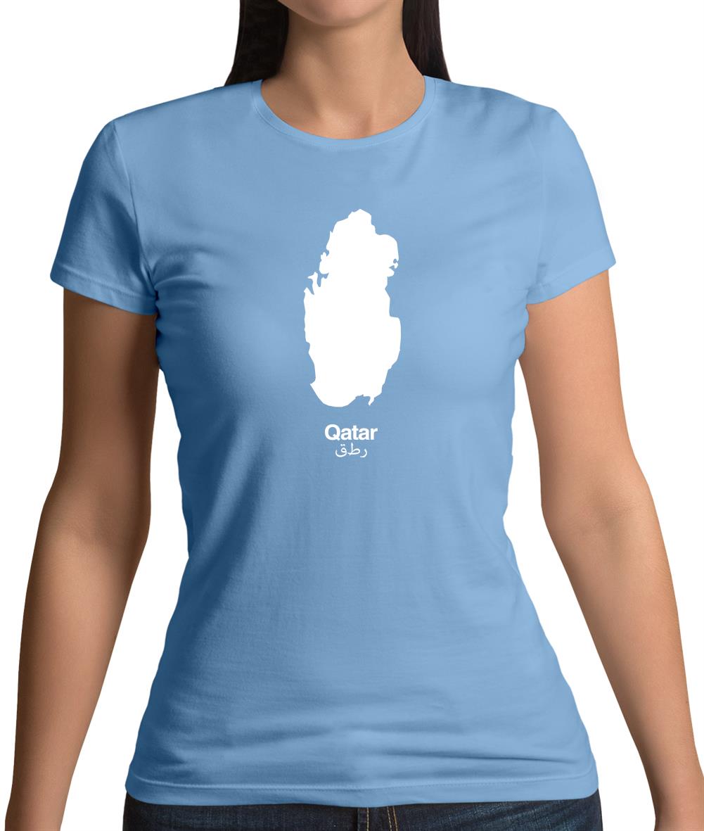 Qatar Silhouette Womens T-Shirt Qatar Silhouette Womens T-Shirt