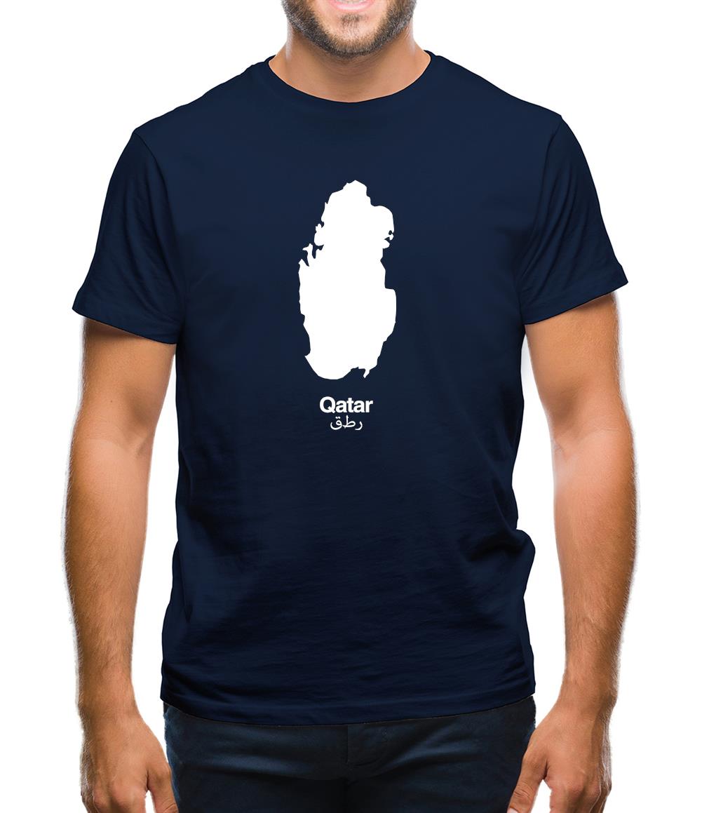 Qatar Silhouette Mens T-Shirt Qatar Silhouette Mens T-Shirt