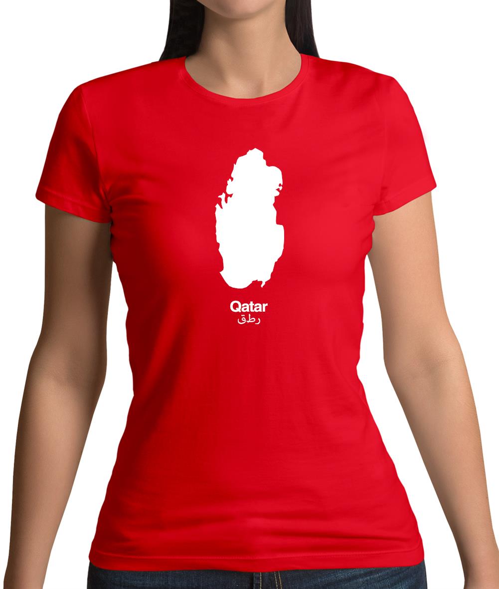 Qatar Silhouette Womens T-Shirt Qatar Silhouette Womens T-Shirt