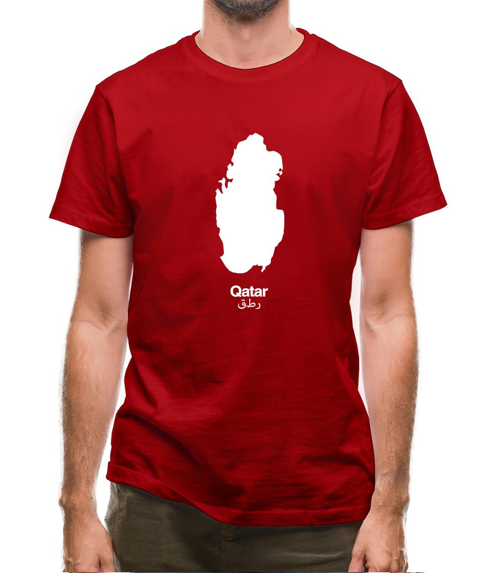 Qatar Silhouette Mens T-Shirt Qatar Silhouette Mens T-Shirt