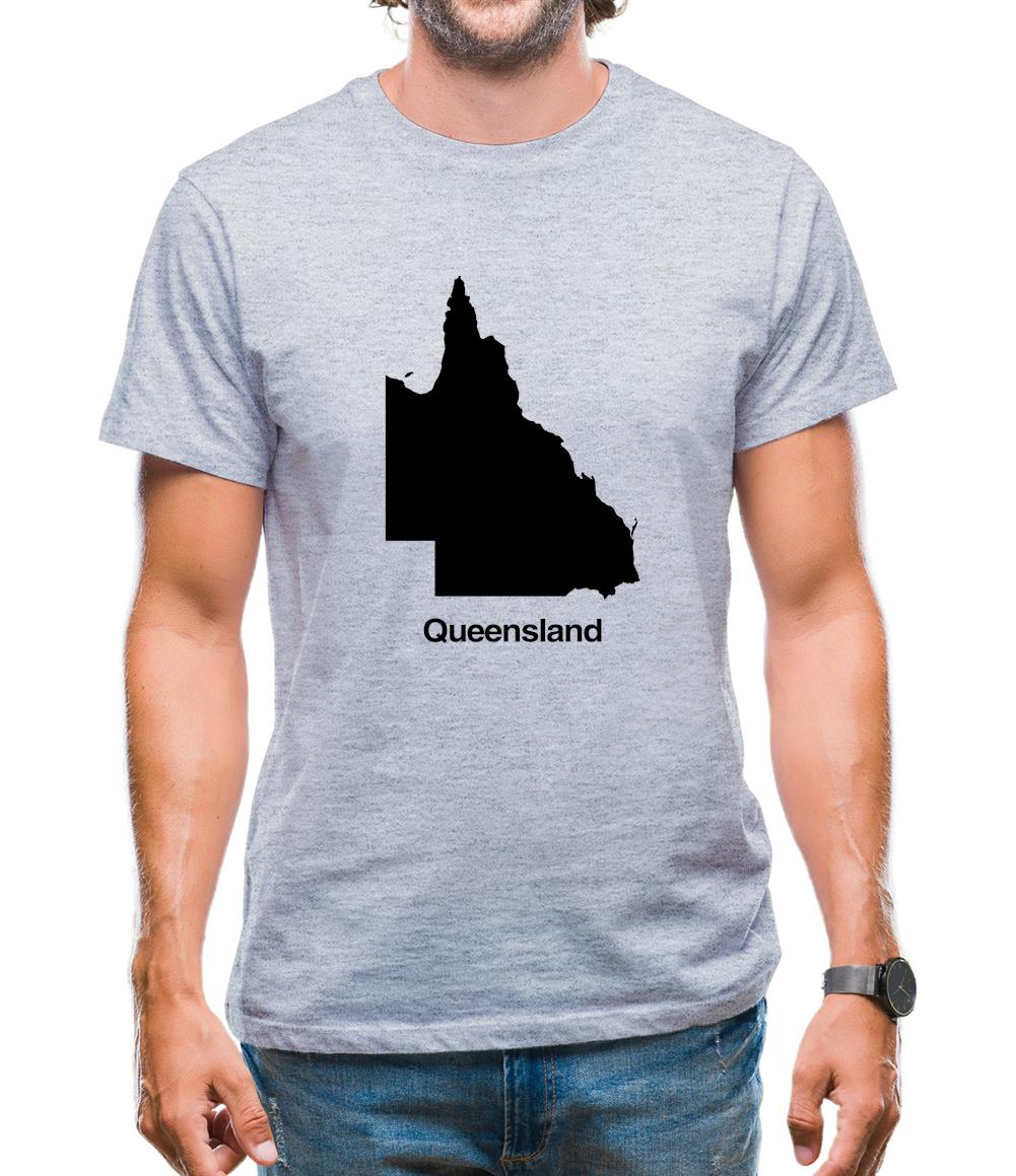 Queensland Silhouette Mens T-Shirt Queensland Silhouette Mens T-Shirt