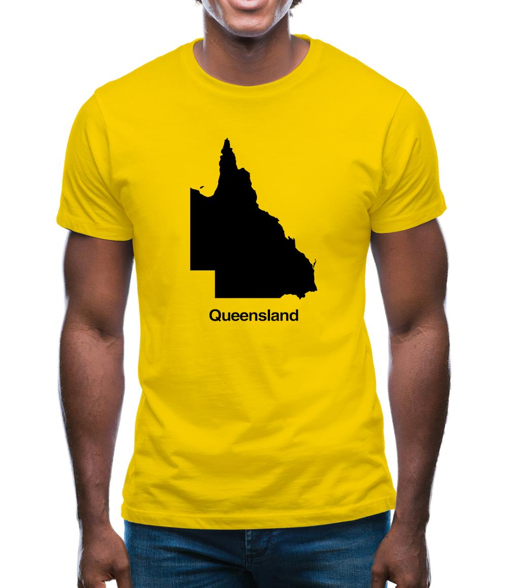 Queensland Silhouette Mens T-Shirt Queensland Silhouette Mens T-Shirt