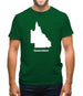 Queensland Silhouette Mens T-Shirt Queensland Silhouette Mens T-Shirt