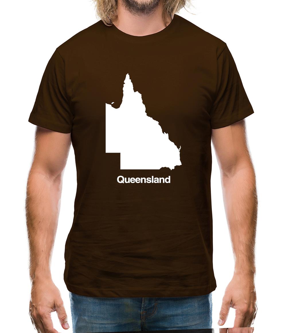 Queensland Silhouette Mens T-Shirt Queensland Silhouette Mens T-Shirt