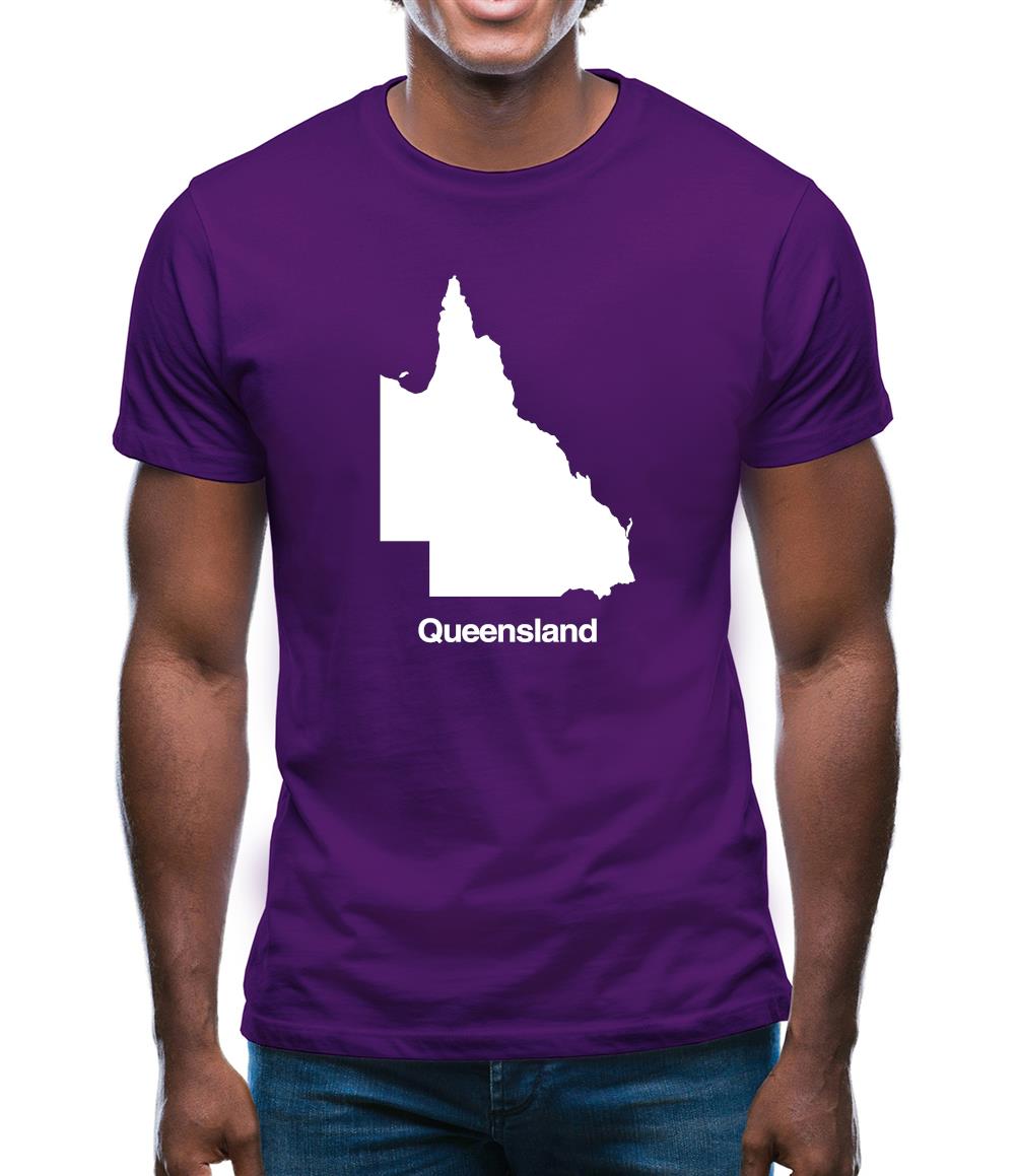 Queensland Silhouette Mens T-Shirt Queensland Silhouette Mens T-Shirt