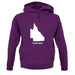 Queensland Silhouette unisex hoodie Queensland Silhouette unisex hoodie
