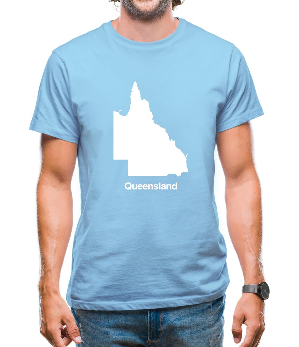 Queensland Silhouette Mens T-Shirt Queensland Silhouette Mens T-Shirt