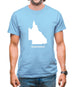 Queensland Silhouette Mens T-Shirt Queensland Silhouette Mens T-Shirt