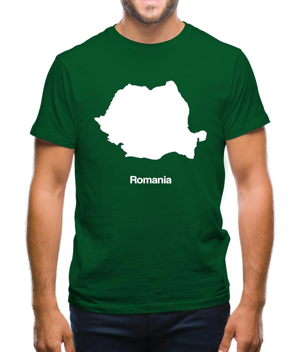 Romania Silhouette Mens T-Shirt Romania Silhouette Mens T-Shirt