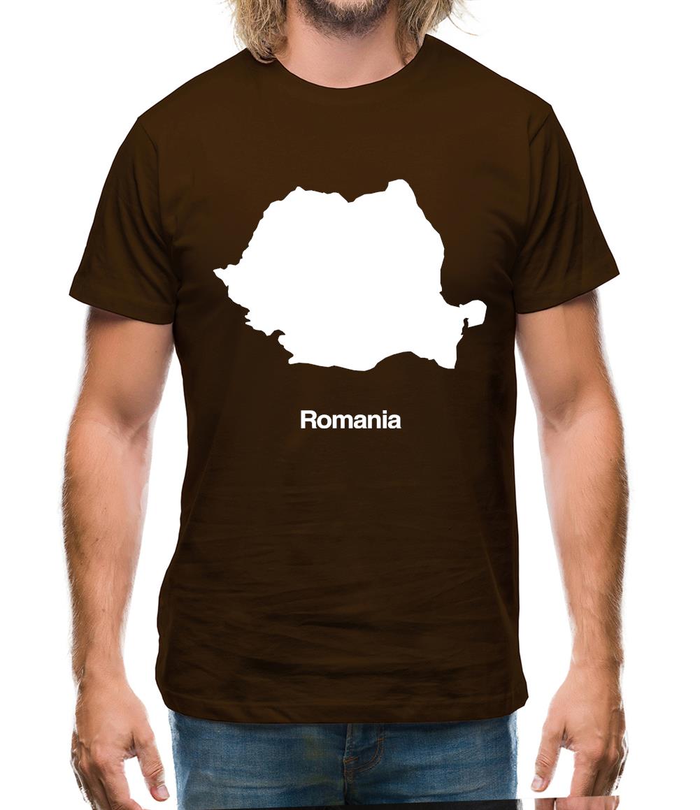 Romania Silhouette Mens T-Shirt Romania Silhouette Mens T-Shirt
