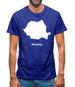 Romania Silhouette Mens T-Shirt Romania Silhouette Mens T-Shirt