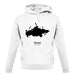 Russia Silhouette unisex hoodie Russia Silhouette unisex hoodie