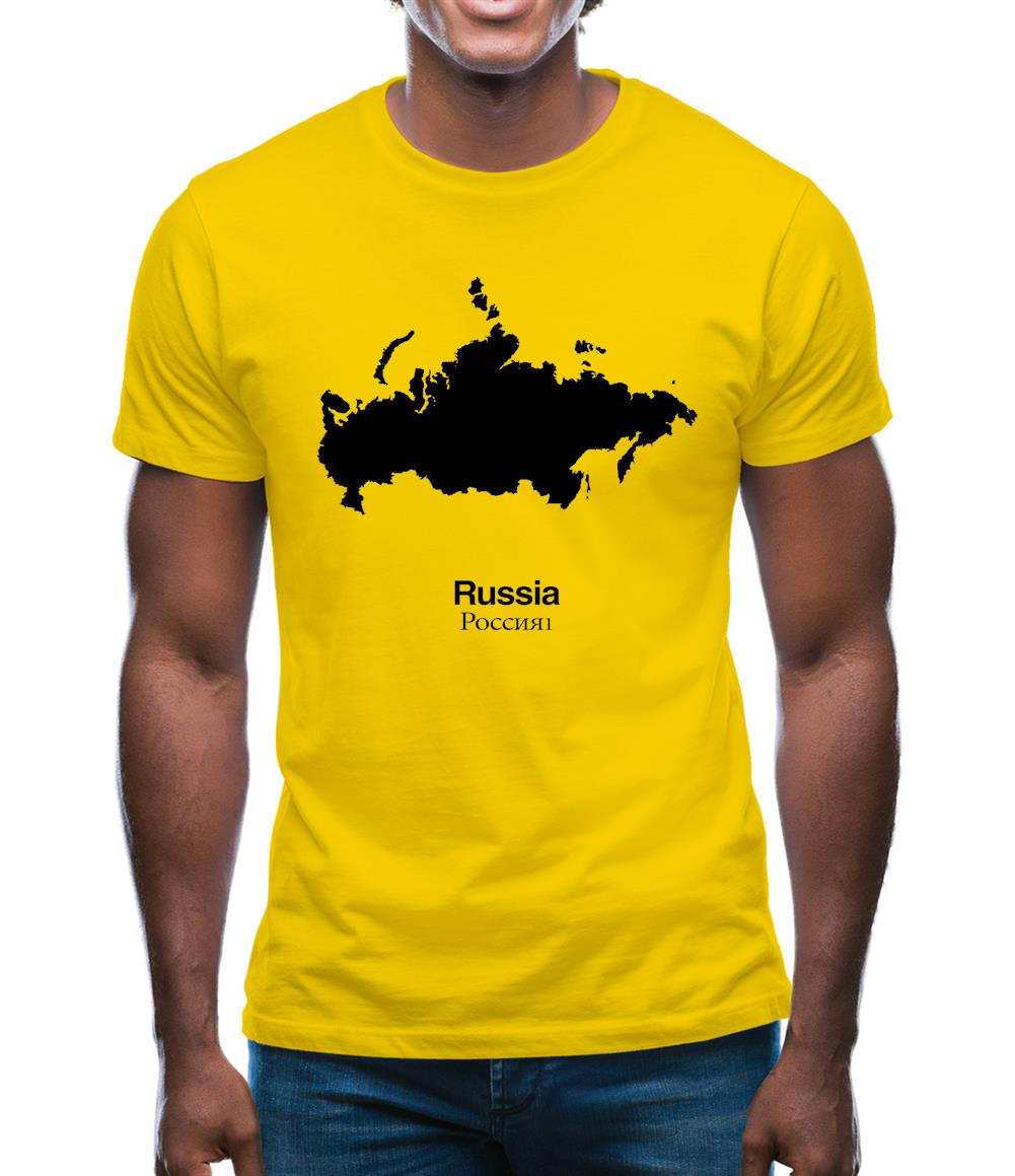 Russia Silhouette Mens T-Shirt Russia Silhouette Mens T-Shirt