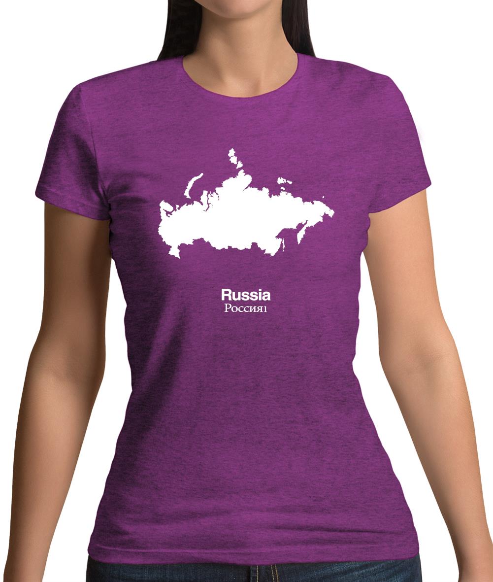 Russia Silhouette Womens T-Shirt Russia Silhouette Womens T-Shirt