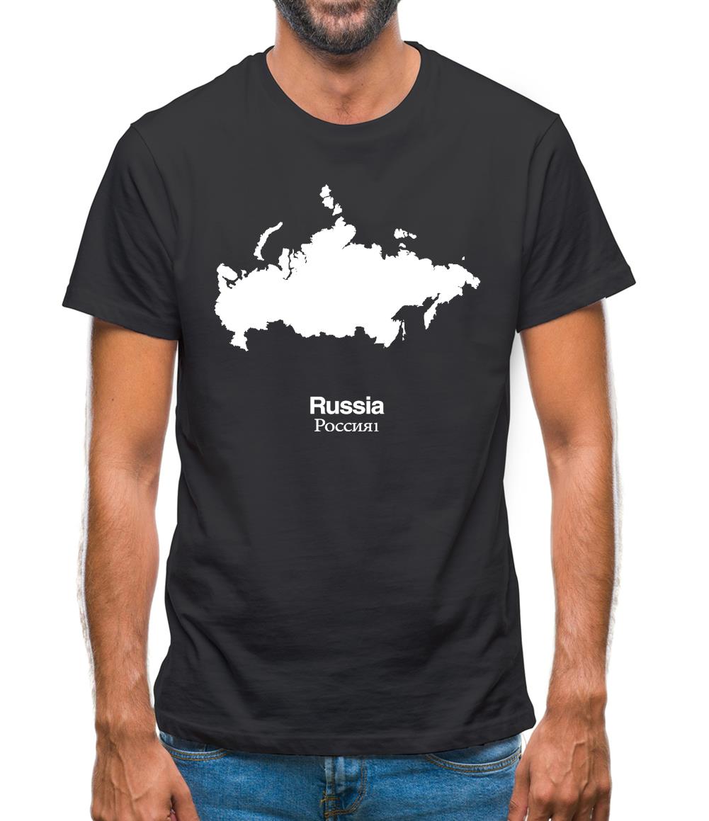 Russia Silhouette Mens T-Shirt Russia Silhouette Mens T-Shirt