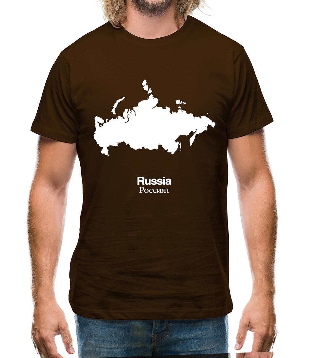 Russia Silhouette Mens T-Shirt Russia Silhouette Mens T-Shirt