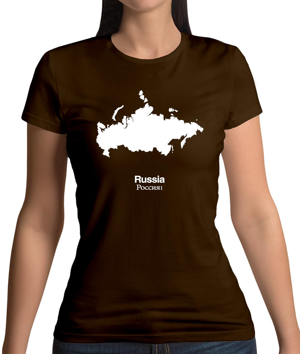 Russia Silhouette Womens T-Shirt Russia Silhouette Womens T-Shirt