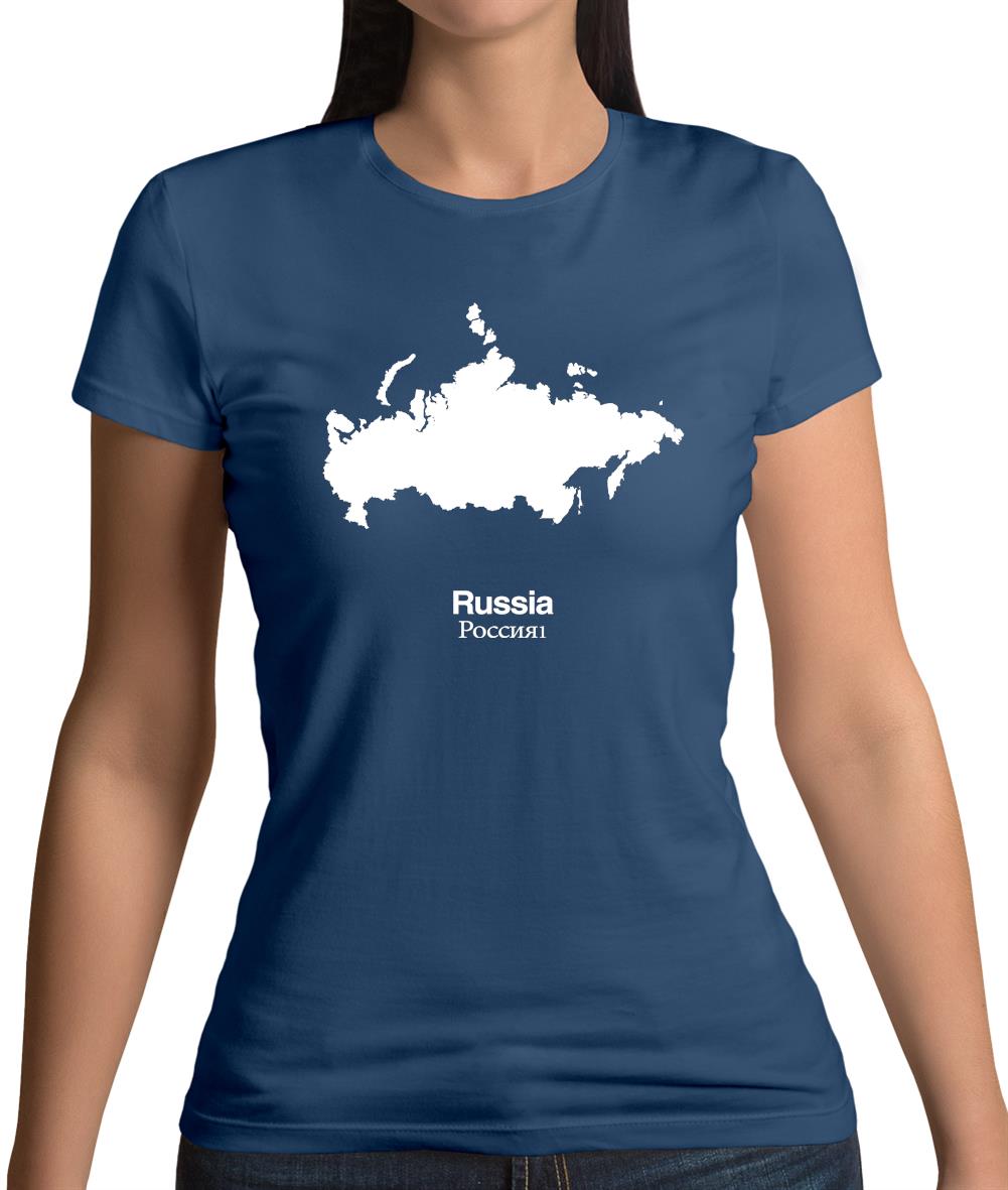Russia Silhouette Womens T-Shirt Russia Silhouette Womens T-Shirt