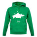 Russia Silhouette unisex hoodie Russia Silhouette unisex hoodie