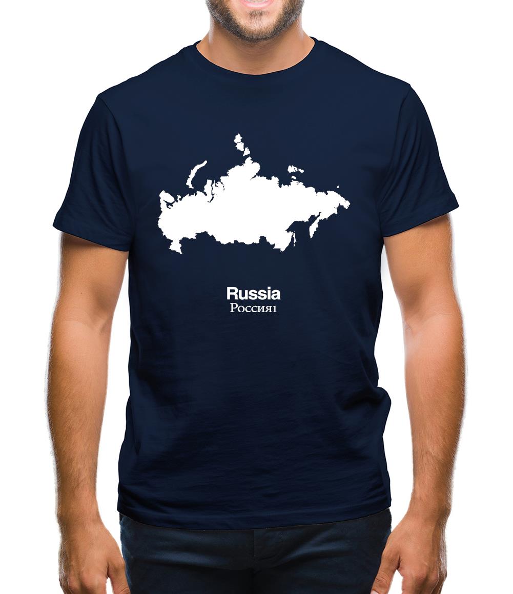 Russia Silhouette Mens T-Shirt Russia Silhouette Mens T-Shirt
