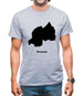 Rwanda Silhouette Mens T-Shirt Rwanda Silhouette Mens T-Shirt