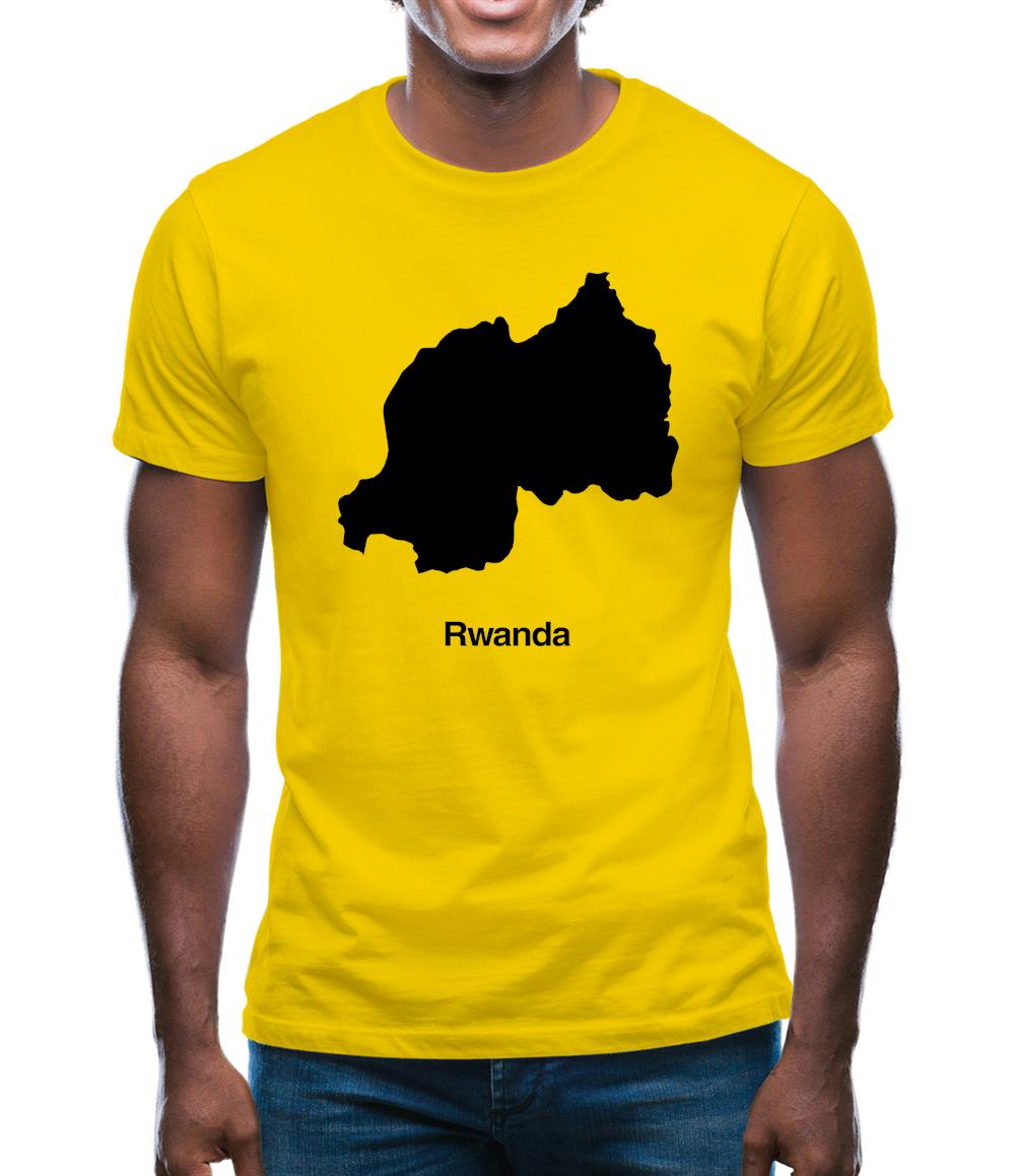 Rwanda Silhouette Mens T-Shirt Rwanda Silhouette Mens T-Shirt
