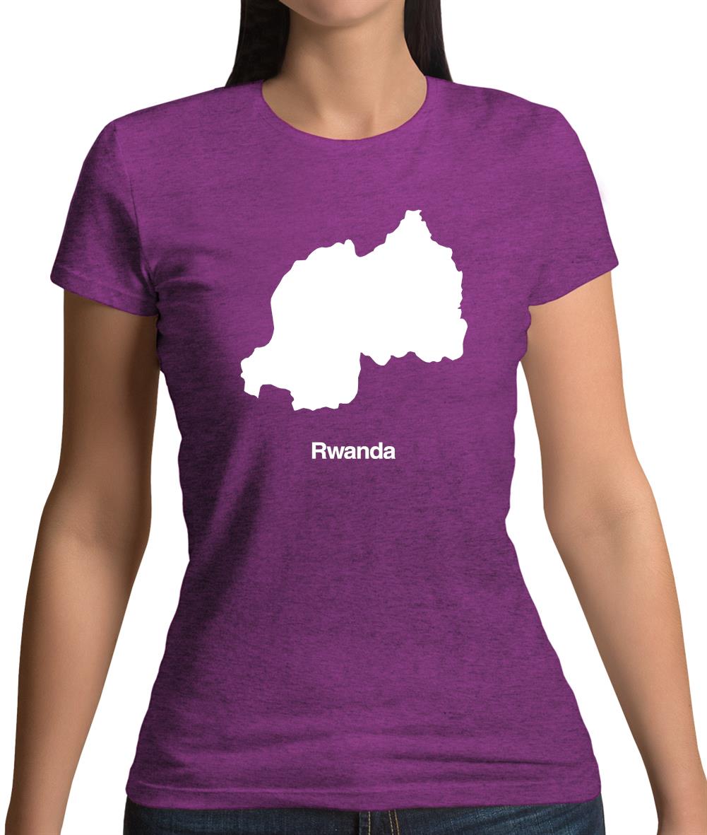 Rwanda Silhouette Womens T-Shirt Rwanda Silhouette Womens T-Shirt