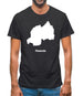 Rwanda Silhouette Mens T-Shirt Rwanda Silhouette Mens T-Shirt