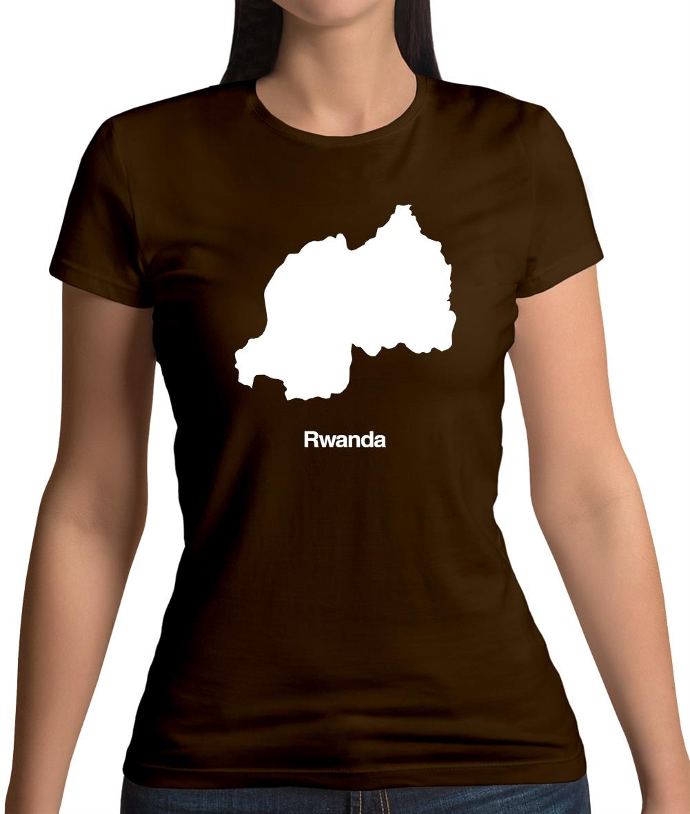 Rwanda Silhouette Womens T-Shirt Rwanda Silhouette Womens T-Shirt