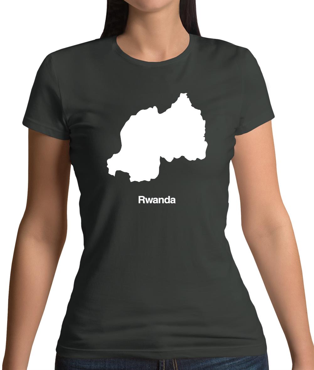 Rwanda Silhouette Womens T-Shirt Rwanda Silhouette Womens T-Shirt