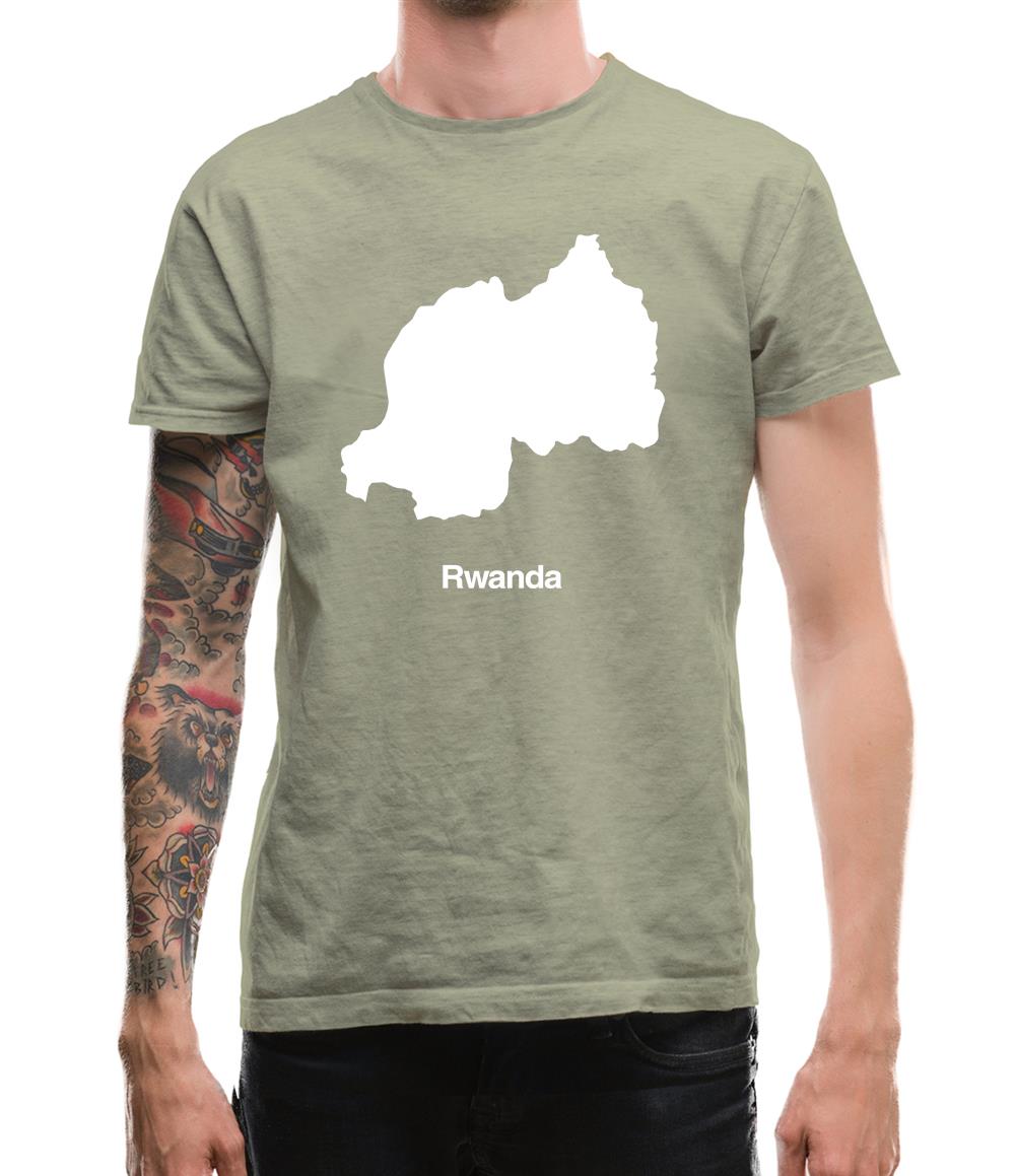 Rwanda Silhouette Mens T-Shirt Rwanda Silhouette Mens T-Shirt