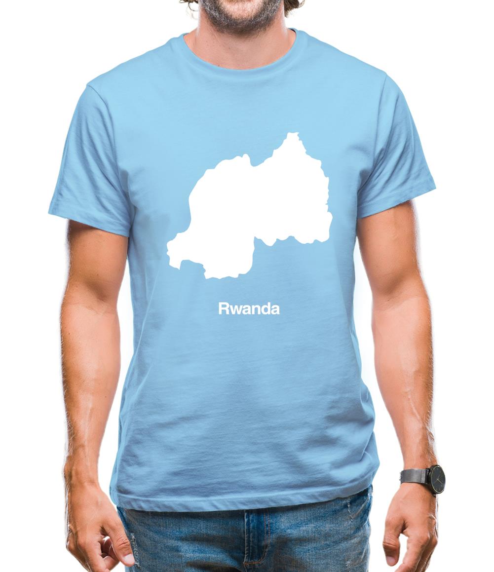 Rwanda Silhouette Mens T-Shirt Rwanda Silhouette Mens T-Shirt