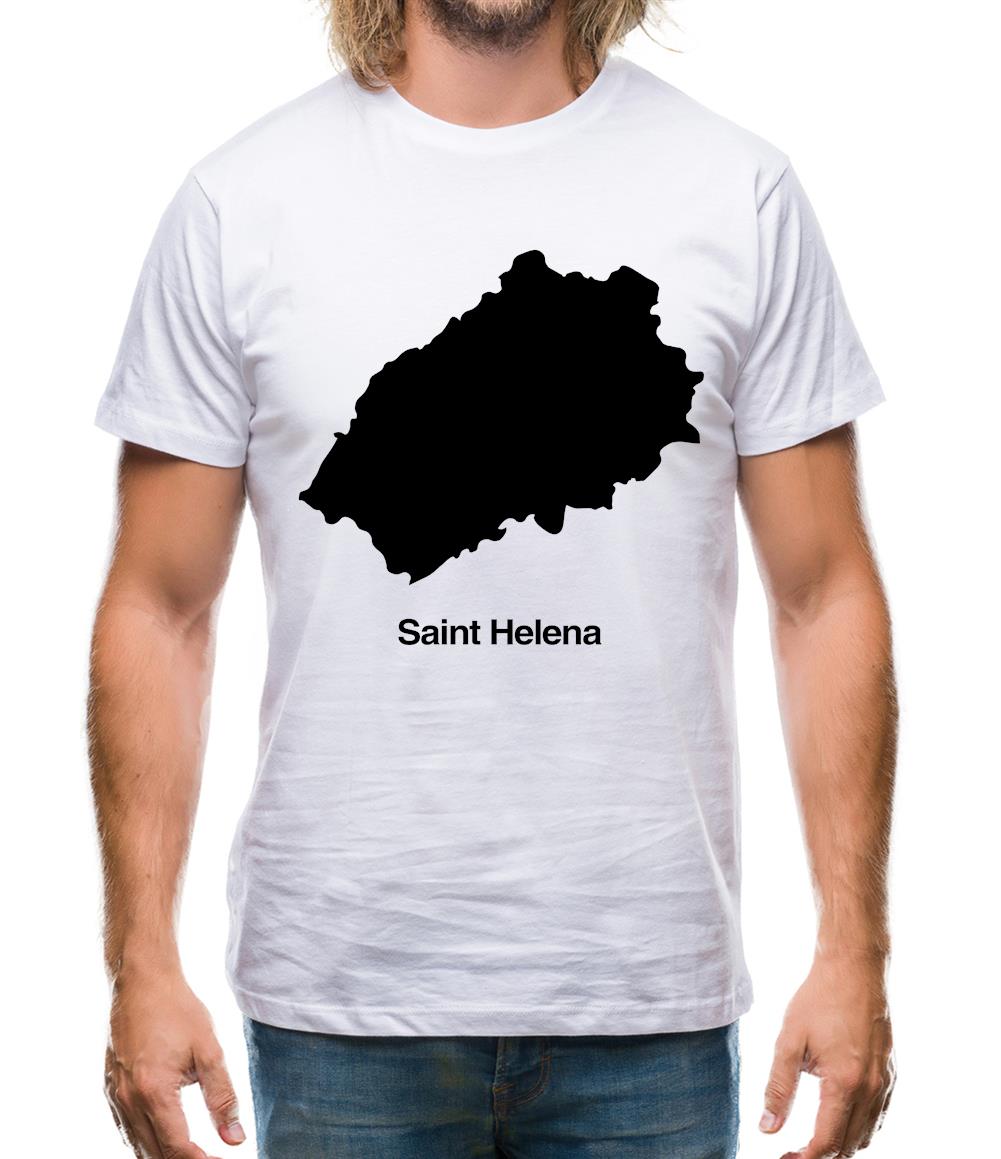 Saint Helena Silhouette Mens T-Shirt Saint Helena Silhouette Mens T-Shirt