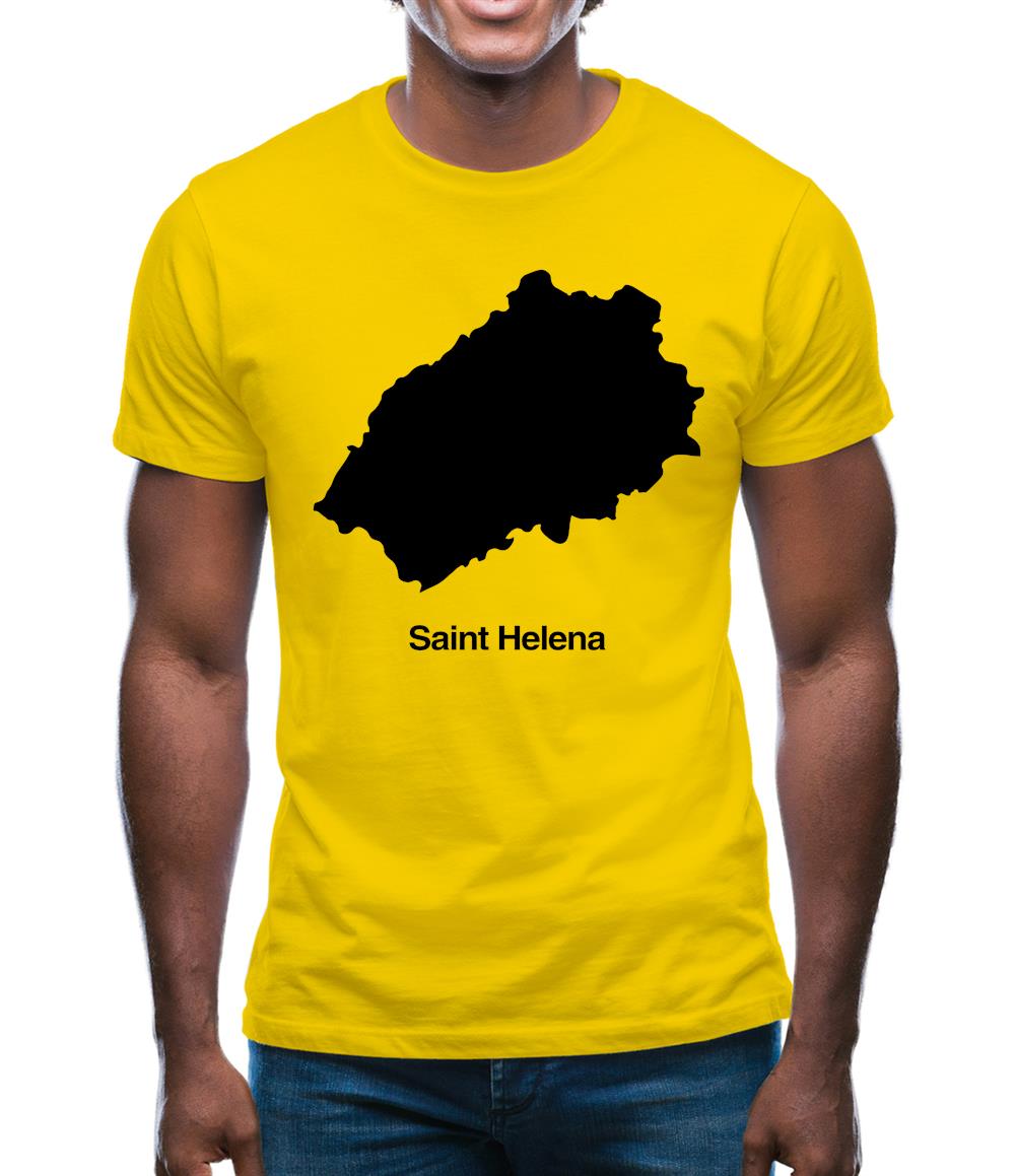 Saint Helena Silhouette Mens T-Shirt Saint Helena Silhouette Mens T-Shirt