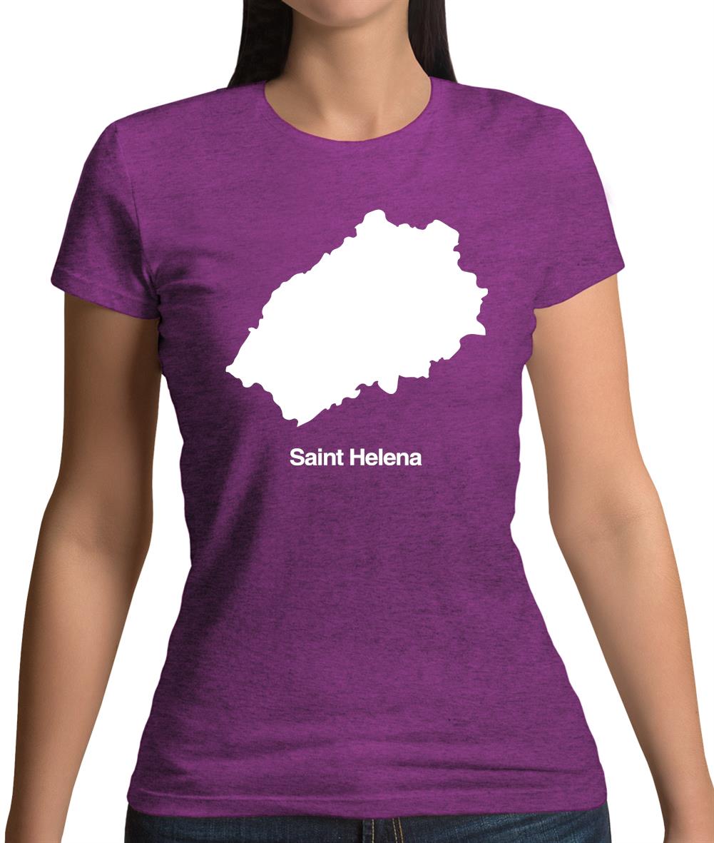Saint Helena Silhouette Womens T-Shirt Saint Helena Silhouette Womens T-Shirt